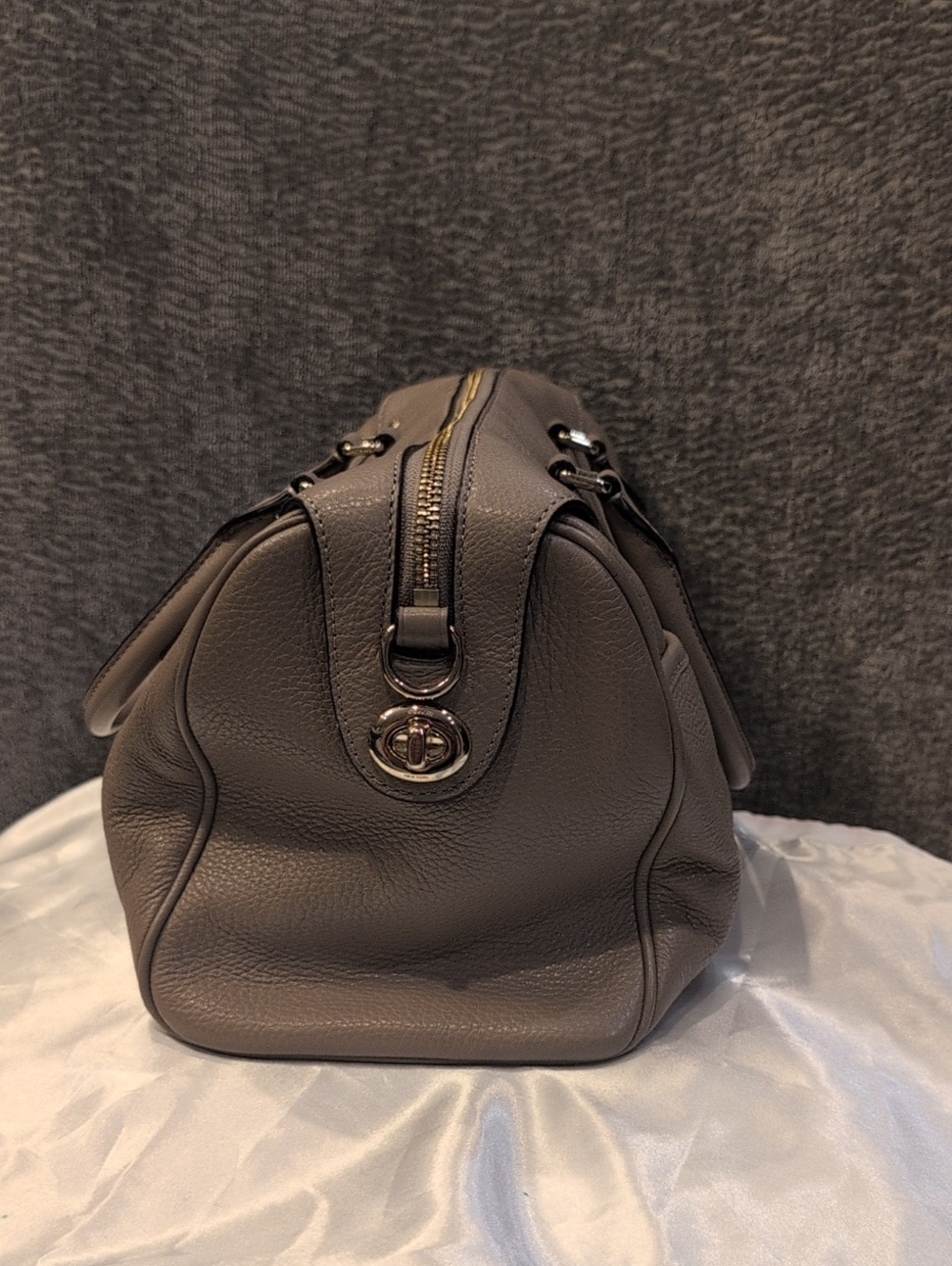 Coach Bennet Pebbled Leather Satchel - Picture 5 of 16